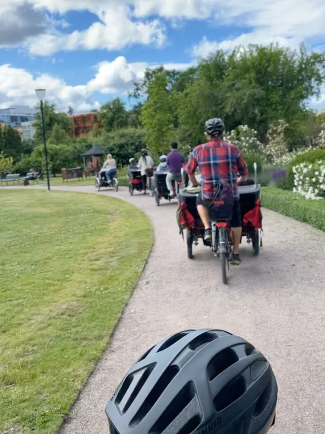 Cykelträff i Slottsparken 🌻🌼🌺☀️