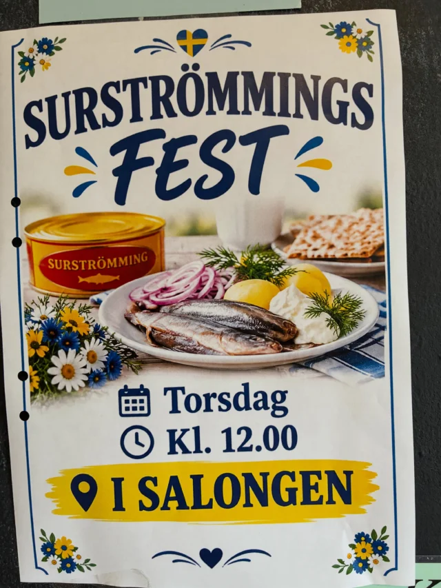 Surströmming och fest på Andreas And 🥳🐟💛🌻